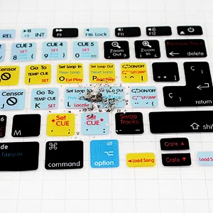 ODM Washable Serato Scratch LIVE Shortcuts Silicone Laptop Keyboard Protector Factory  laptop computer for macbook
