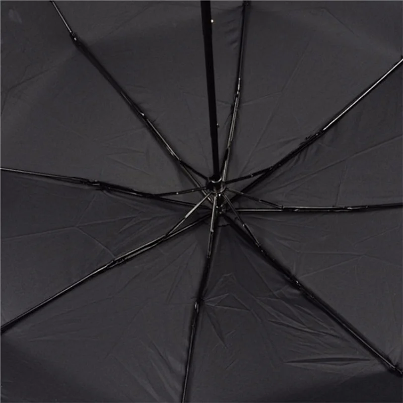 Bright Color Changing 3 Fold Rain Umbrella Water Discoloration When Meet Water Rain Gear