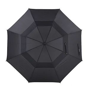 Automatic Open Extra Large Oversize Double Canopy Vented Windproof Waterproof Stick golf umbrella for Fathers day gifts