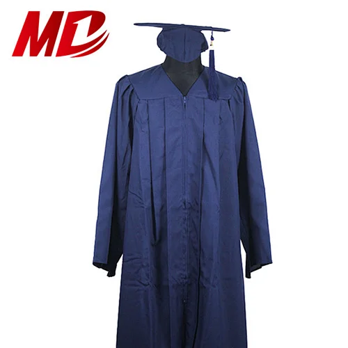 Wholesale Factory In Stock Navy Graduation Gown and Tassel