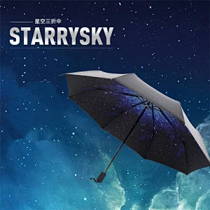 Wholesale Chinese Sky Custom Printing Inside real Star Umbrella
