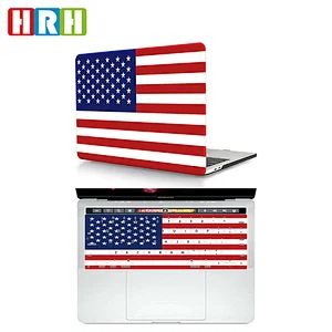 2 in 1 National Symbol Pattern Laptop Shell And silicone case for macbook  Skin For Macbook Pro Case 13 15 17 Touch bar
