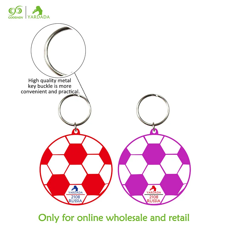 Colorful high quality World Cup series key ring, advertising promotional gifts in stock
