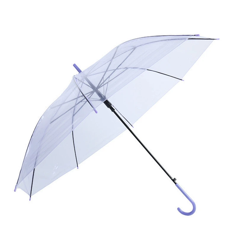 paraguas lleno transparente vendedor caliente del plástico transparente del cuerpo del poe de la fábrica en venta