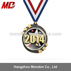 Custom School Graduation Engraved Gold Metal Medallion