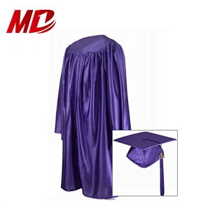 Bright Shiny High Quality Kids Graduation Cap Gown for Children