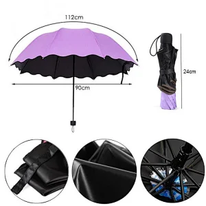 Sunny normal magic when wet appearing umbrella
