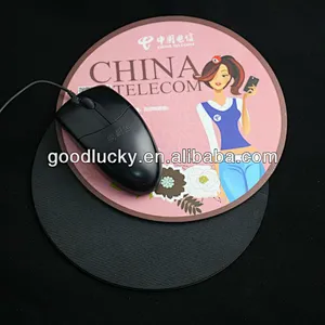 shaped custom rubber mouse with pad