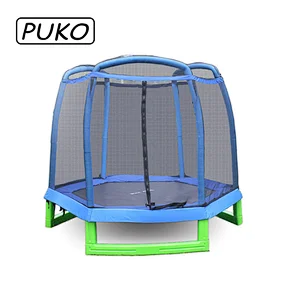 TX-B7116 Kids Park Hexagon Gymnastic Trampoline With Safety Net