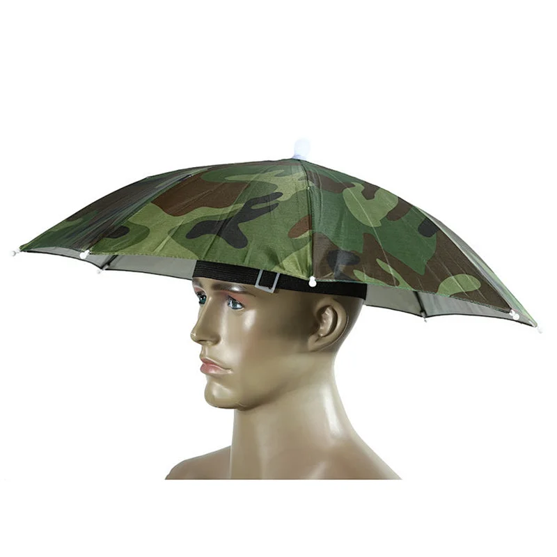 Golf Fishing Camping Novelty Headwear Cap Umbrella Hat