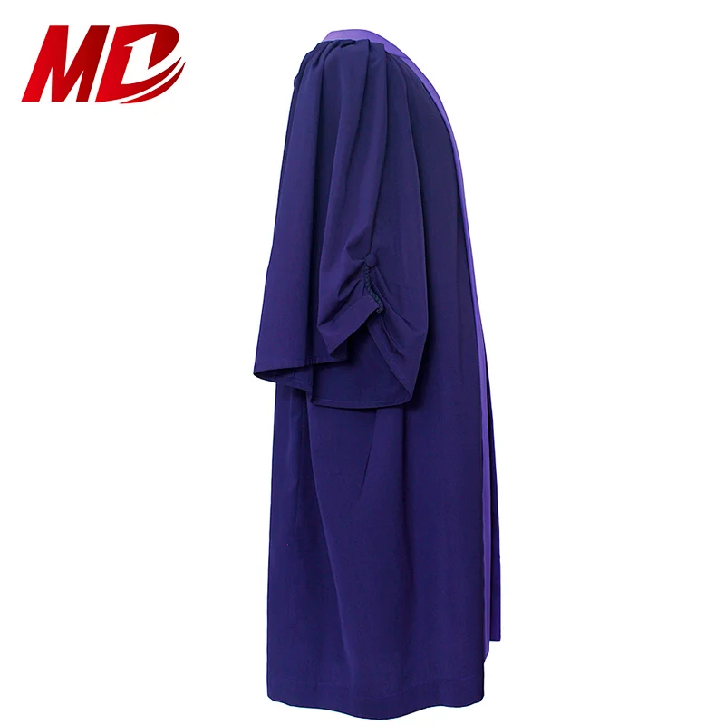 Customized UK Australia Deluxe Purple Doctoral Regalia Robe Graduation Cap Gown