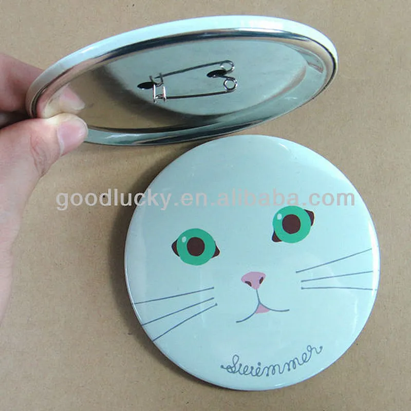 Lovely cat printing tin badge/tin button badge/pin badge