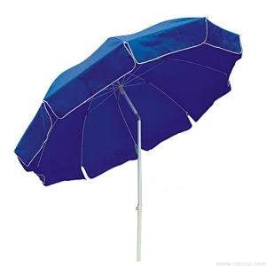 Balinese Custom professional wholesale customized logo printed white advertising beach umbrella with TILT