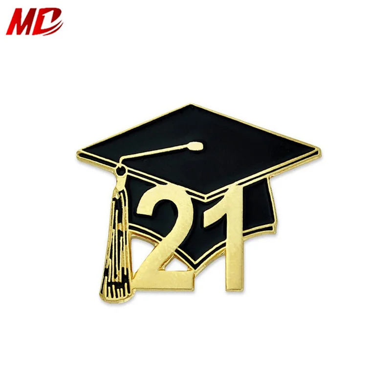 Class of 2021 Graduation Cap School Student zinc alloy Lapel graduation Pin