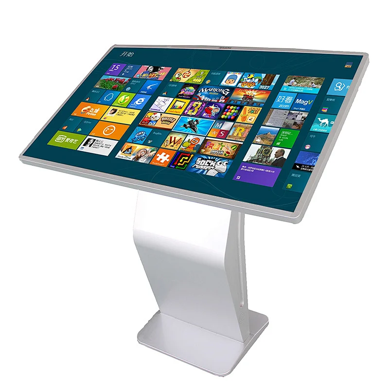 HBY 43inch Wifi Network Commercial Totem All In One Pc Touchscreen LCD board