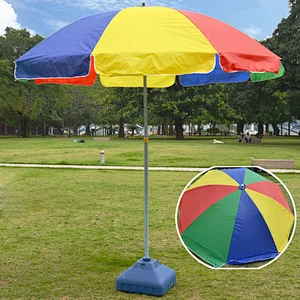 High quality cheap outdoor beach parasol umbrella frame with base