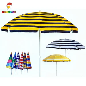 Balinese Custom professional wholesale customized logo printed white advertising beach umbrella with TILT