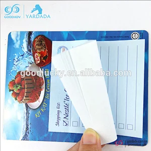 Custom shaped magnetic notepad loose leaf memo pad with custom logo