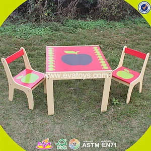 wholesale cheap kids wooden table and chair fashion children wooden table and chair W08G091