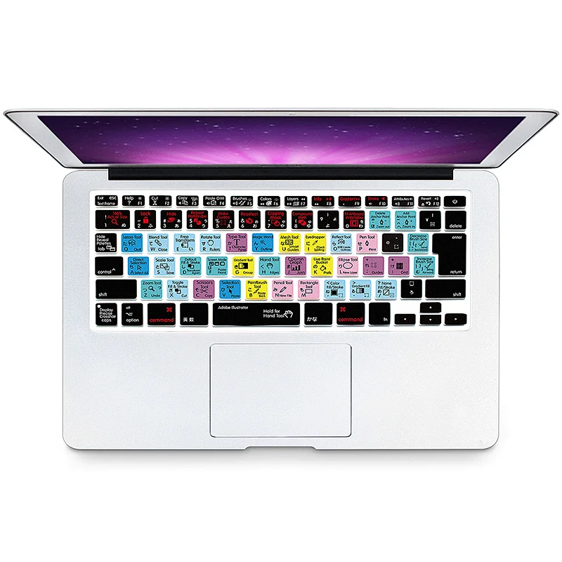 AI Functional shortcut keyboard cover Silicone Keyboard Protector For Mac Book Pro Laptop Computer for macbook pro skin 13 15