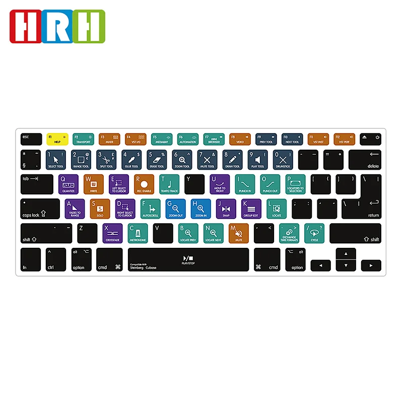 Steinberg Cubase Functional Shortcut TPU Keyboard Skin cover keyboard cubase for Macbook Pro Air Retina 13