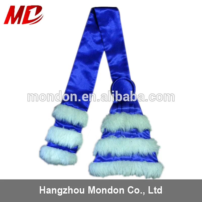 Custom available request design Wool Fringed scarf for Awarding ceremony