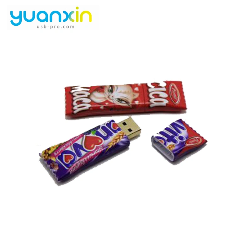 Candy shape promotion gift custom usb flash drive