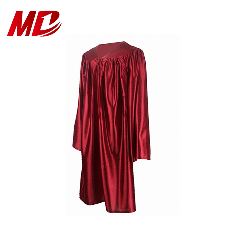 Factory custom wholesale shiny graduation gowns