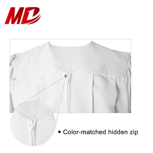 Wholesale Unique Style White Matte Graduation Sets Caps and Gowns