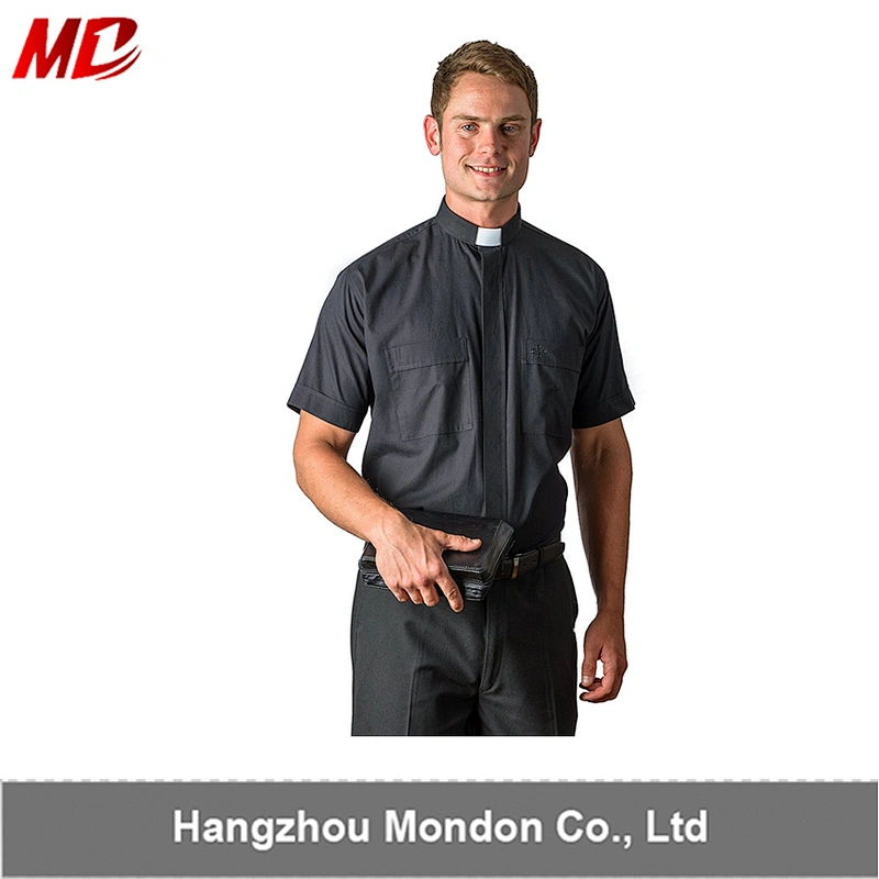 2017 Factory Promotion Men's short sleeve Clergy Shirts wholesale