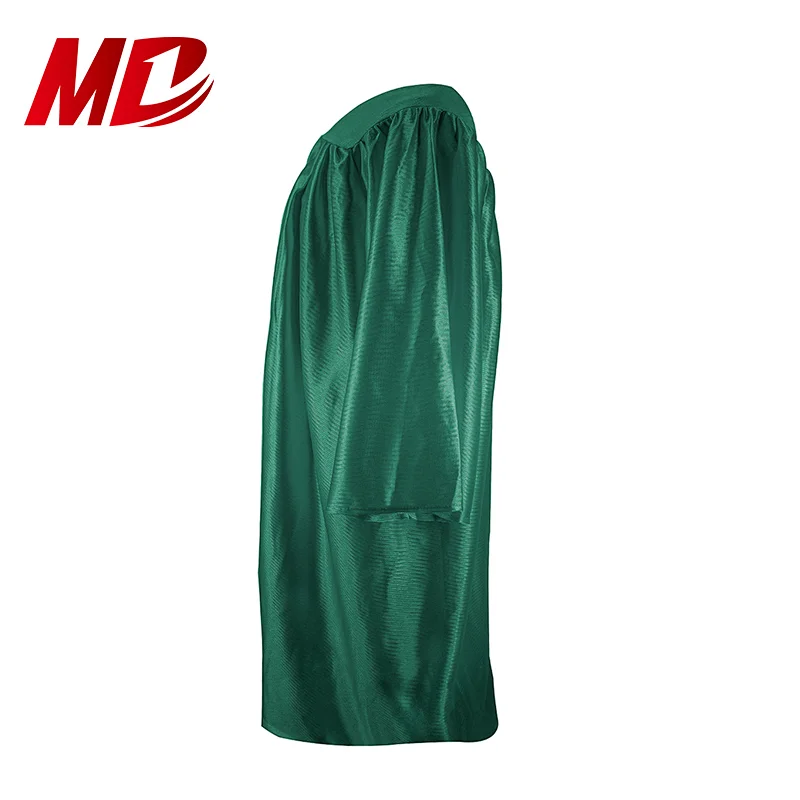 Factory Cheap Shiny Polyester 130 GSM Kindergarten Graduation Robe Wholesale