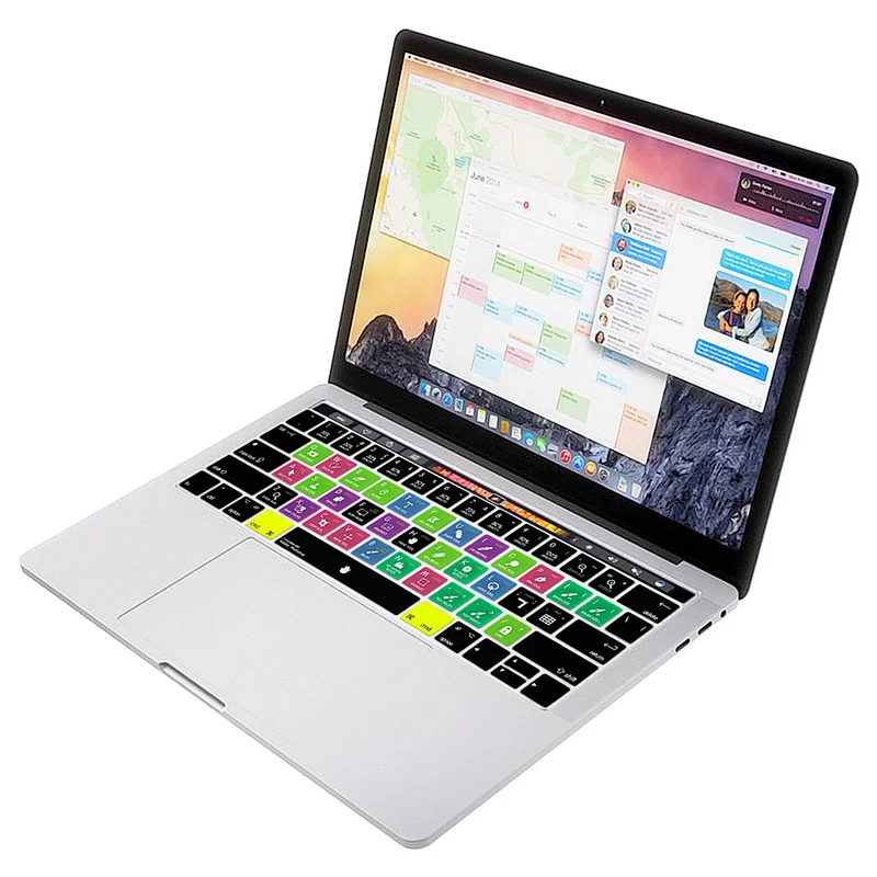 Hot sale 2018 Dustproof Ado be Photo Shop PS Shortcuts Silicone Keyboard Protector for Macbook Pro 13