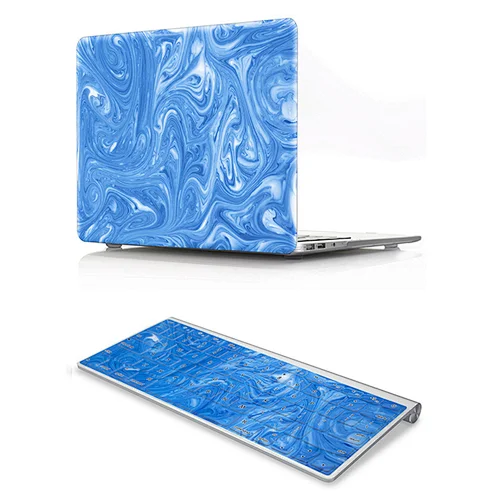 2 in 1 case marble Rubberized Hard shell Case Cover And Hard Keyboard Cover Skin For Mac Book Air 13 15