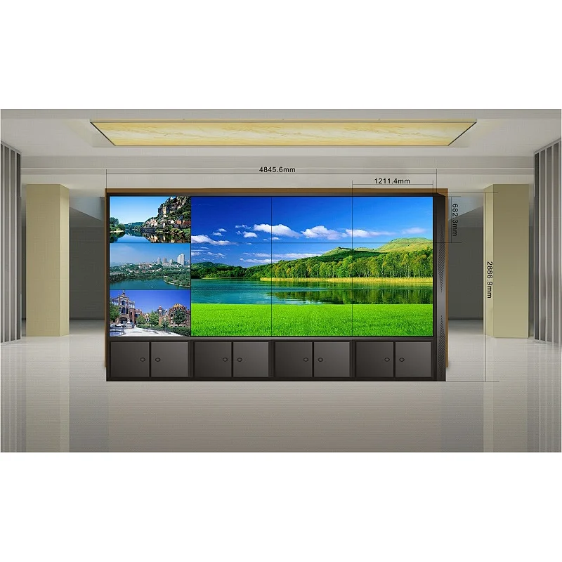 46 Inch 3X3 Ultra Narrow Bezel LCD Video Wall Full HD