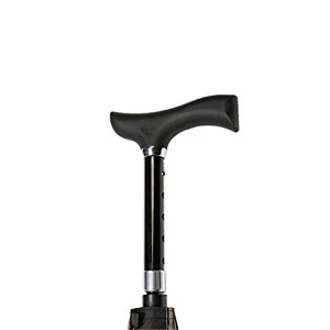 2017 new inventions black walking stick umbrella,crutch umbrella,special umbrella