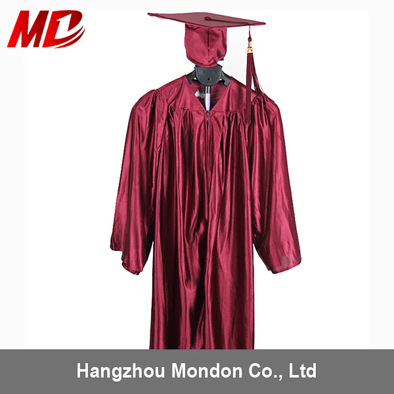 Wholesale Shiny Baby Cap and Gown for Graduation with Tassel