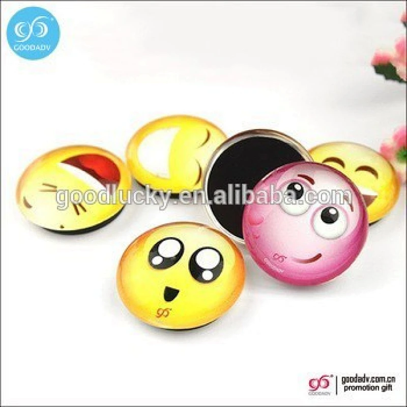 dome glass sticker magnet round