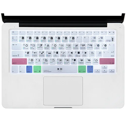 davinci Resolve Shortcut Silicon Keyboard Skin laptop skin protector for Macbook Pro 13