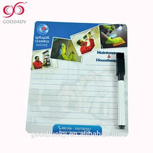 custom design logo promotional gifts wholesale dry erase writing board wtih pen