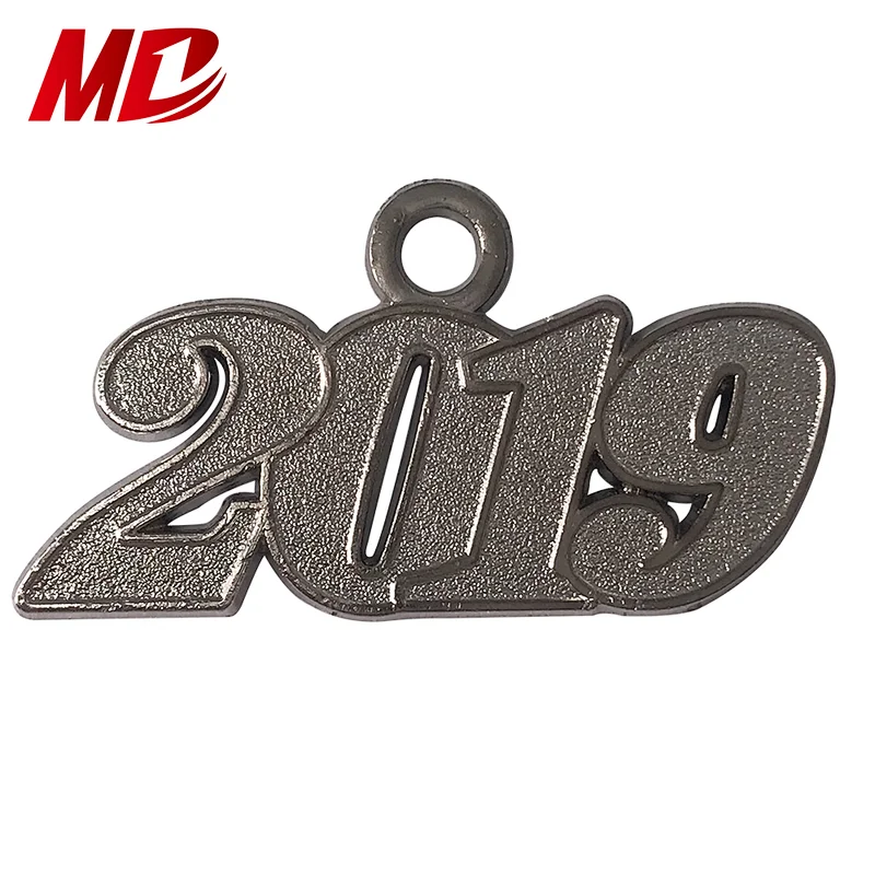 Vertical bling 2019 Year Tag Round Year Tassel Charms for Graduation Caps Souvenir