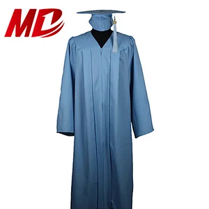 Classic Solid color Matte Polyester Middle School Graduation Robe