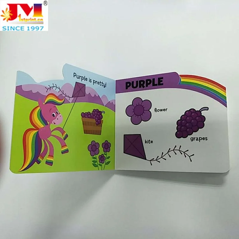 Baby Learning Colors Book Educational  Card Board  Kid's   Printing Services