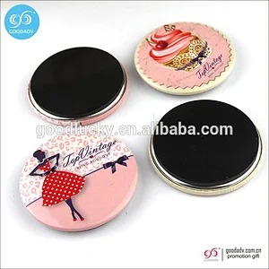New arrival gift tin magnetic badge for promotion