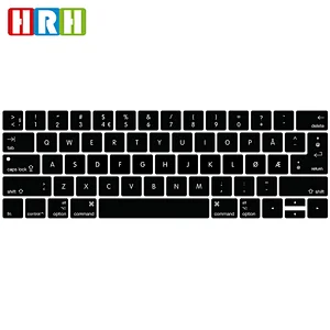 unique functional keyboard protector Waterproof Norwegian Silicone Keyboard Cover Keypad Skin For macbook pro touch bar new 13