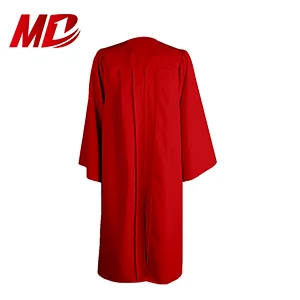 High School Graduation Gown matte graduation robe black graduation dress