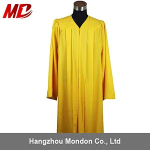 The most formal Yellow Matte Gold High School Graduation outfits ,caps and Gown
