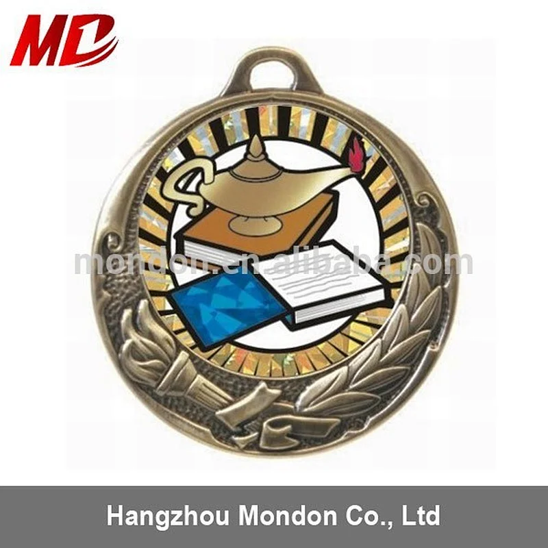 Custom Promotional Gold Metal Medallion For Graduation