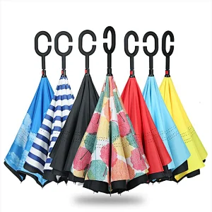 Inverted ambrella with logo
