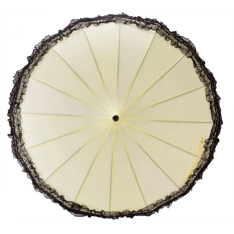Beautiful decorate white parasol wedding pagoda umbrella for women
