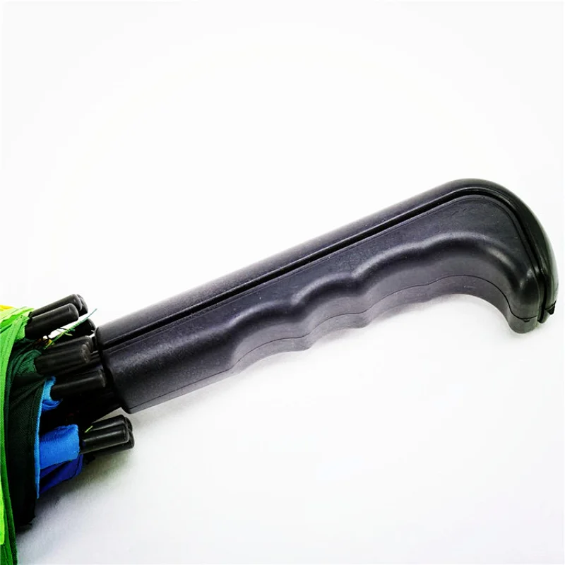 Automatic wind-proof plastic Auto open straight umberella colorful for sale